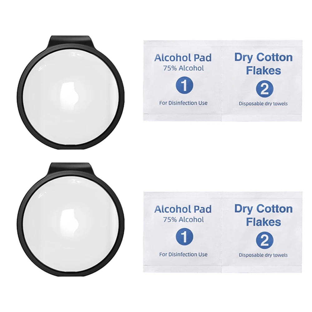 

2 комплекта защиты объектива + салфетки для панорамного стекла камеры, защитный чехол, противоударный, пылезащитный для DJI OSMO 360, аксессуары