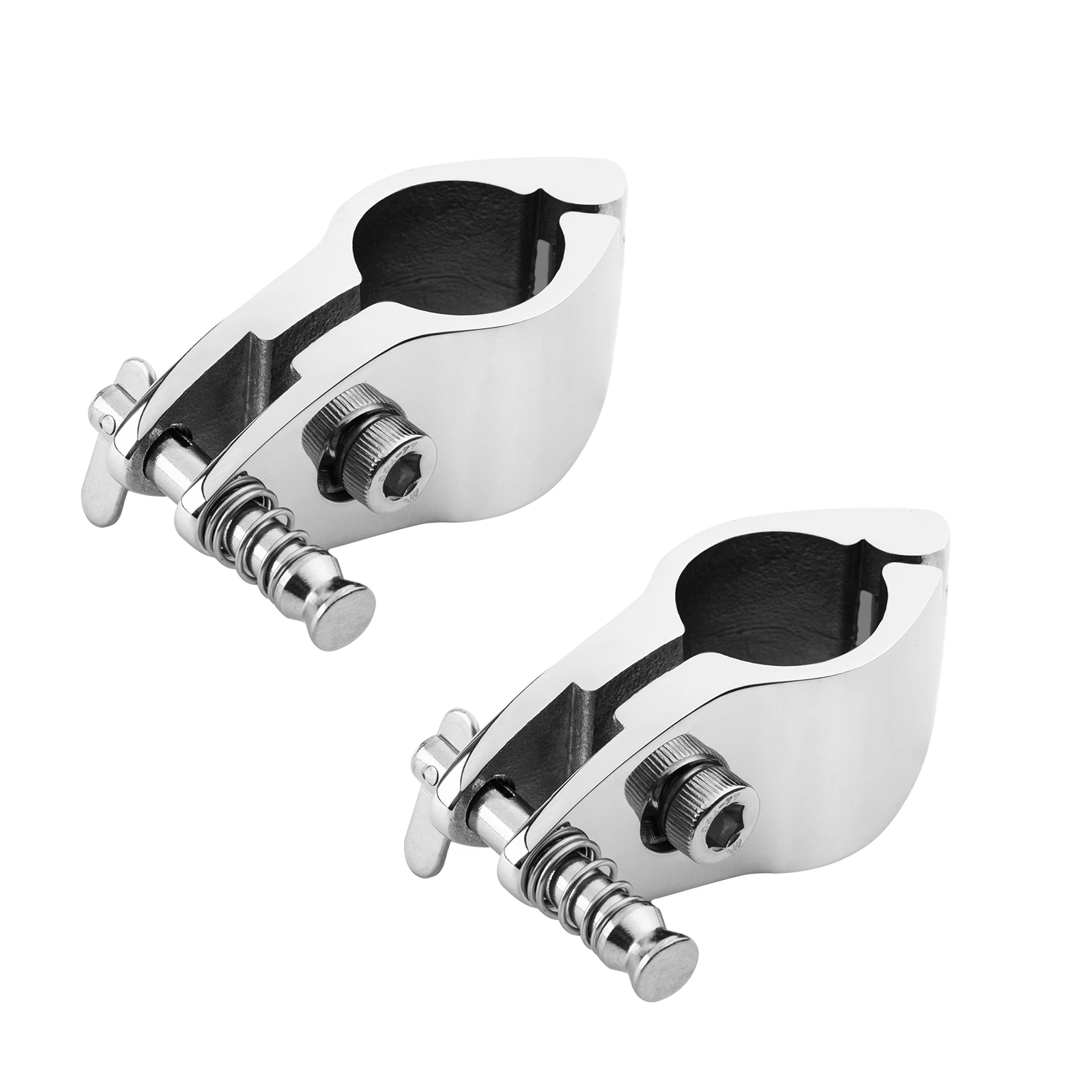 

Goture 2pcs/lot 316 Stainless Steel Fitting Boat Bimini Top Hinged 22mm 25mm Jaw Slide Easy Install Marine Hardware