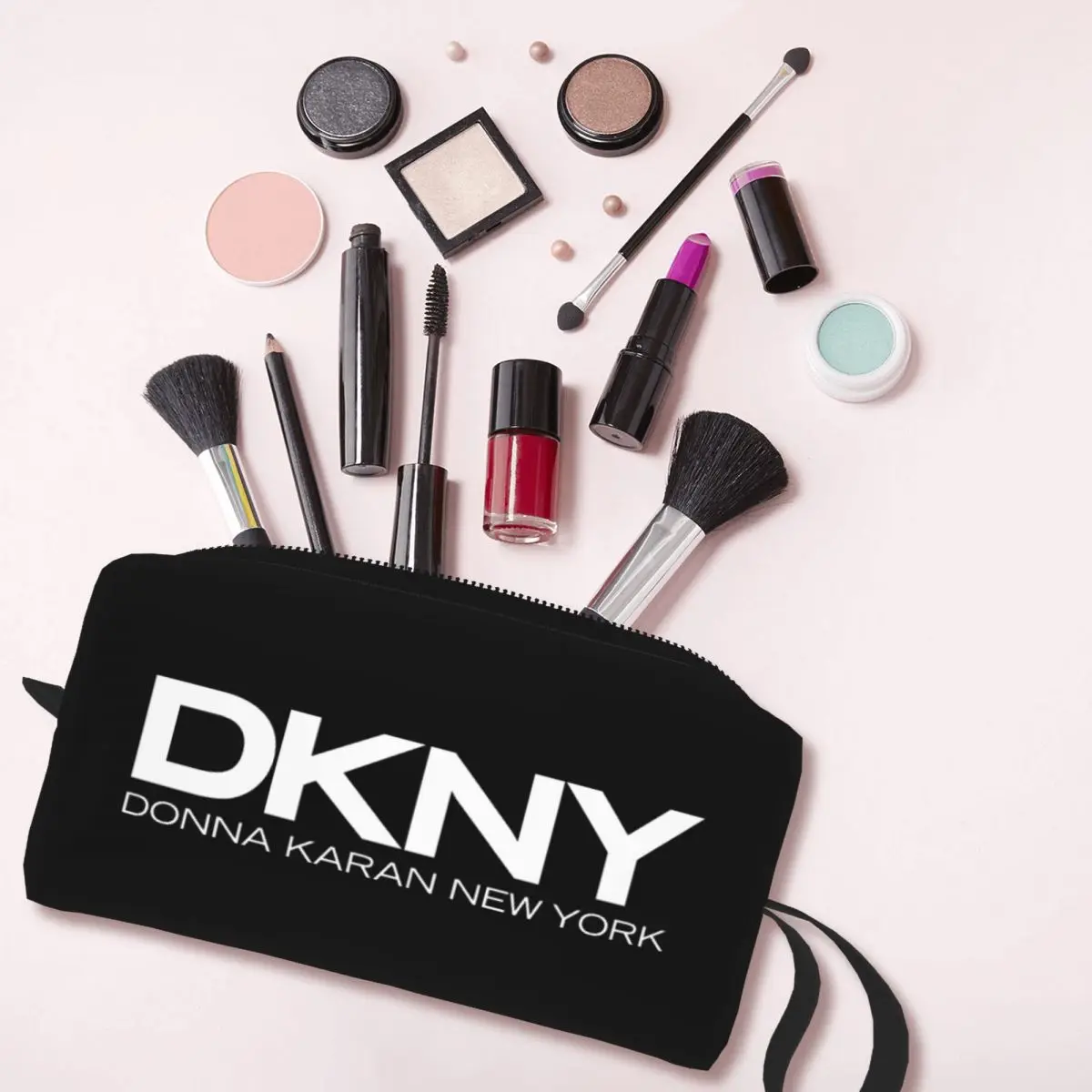 DKNYS NewYork Skyline Cosmetic Bag, Viagem Toiletry Bag, Organizador, Saco De Armazenamento, Grande Capacidade