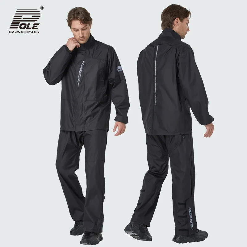 

Мотоциклетный плащ, водонепроницаемый мотоциклетный дождевик, непромокаемая ветрозащитная куртка, брюки, разделенный костюм, туристическое снаряжение для мотоцикла