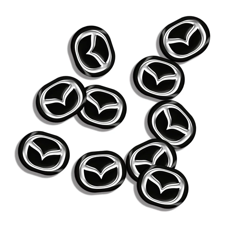 13MM Remote Car Key Stickers Emblem Logo Accessories Car Goods For Mazda 3 6 CX-3 CX-5 CX-8 MX-30 MX-5 BT-50 ATENZA ATENZA R360