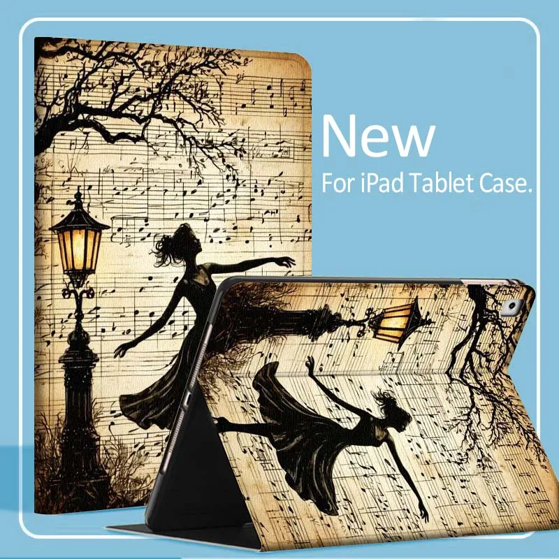 

Чехол для планшета iPad Pro Air Mini 1 2 3 4 5 6 7 7th 8th 9th 10th 11th 10.2 9.7 10.5 10.9 11 с изображением милой аниме-девушки-балерины