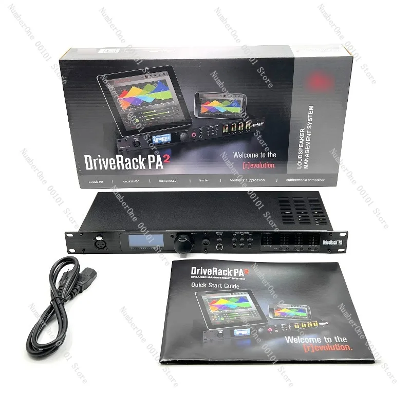 DriveRack PA2 Professional Audio Processor, 2-in 6-out Loudspeaker Management DSP for Stage Performances