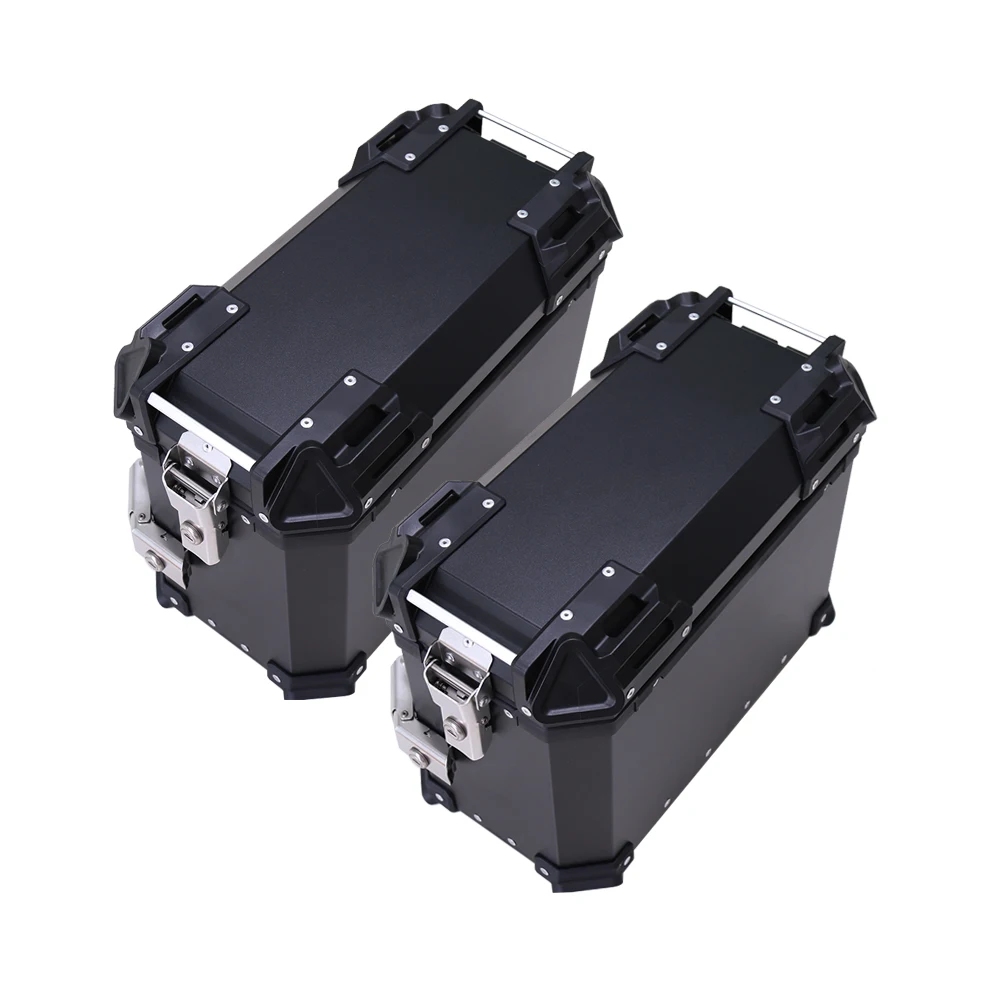 28L 36L Universal Motor Rear Toolbox Trunk Storage Top Tool Box waterproof Luggage Helmet Key Lock Case Aluminum Accessories