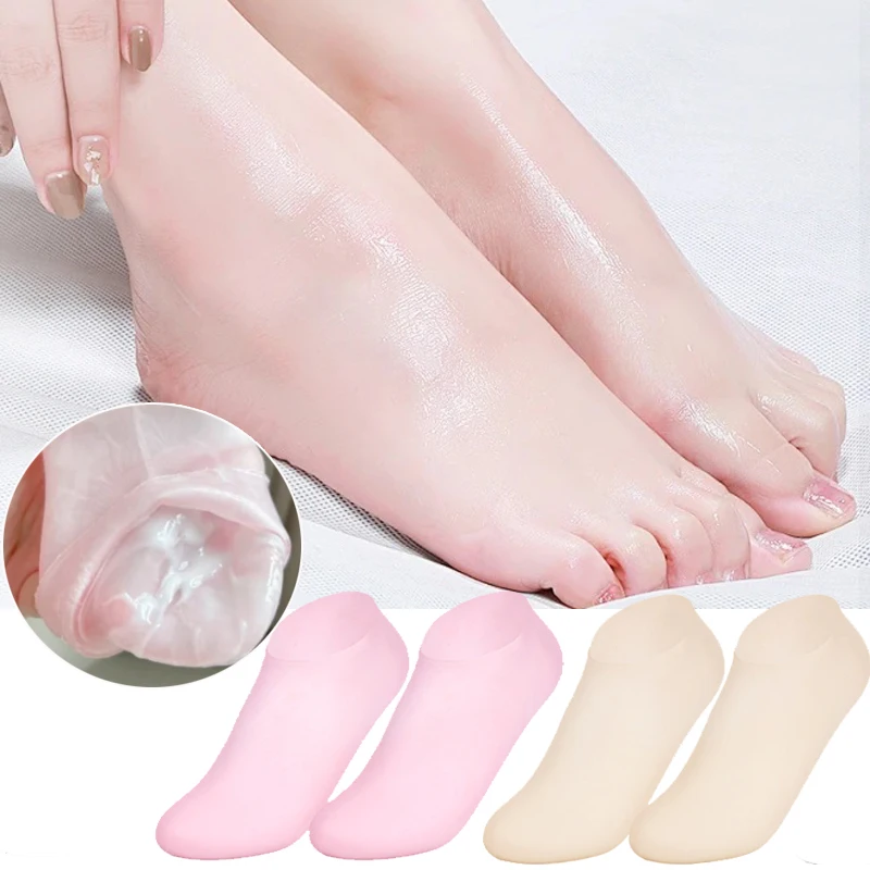 

Silicone Socks Moisturizing Gel Socks Exfoliating and Preventing Dryness Spa Foot Care Tool Cracked Dead Skin Remove Protector