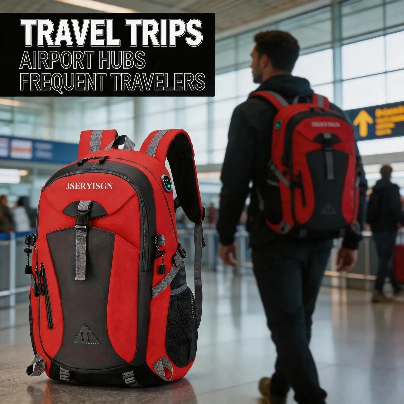 Classic Simple Backpack Daily Commute Outdoor Travel With Laptop Compartment Space Saving