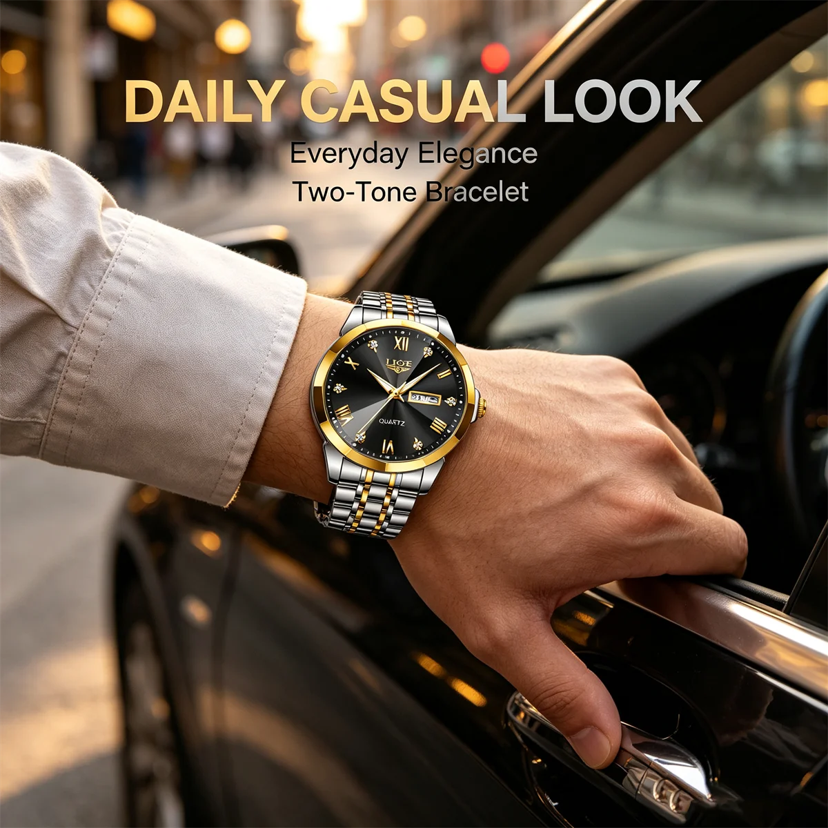 LEGE Men Watch Luxury Original Diving Series Men Quartz Watch Waterproof Luminous Calendar Sports Watch reloj hombre