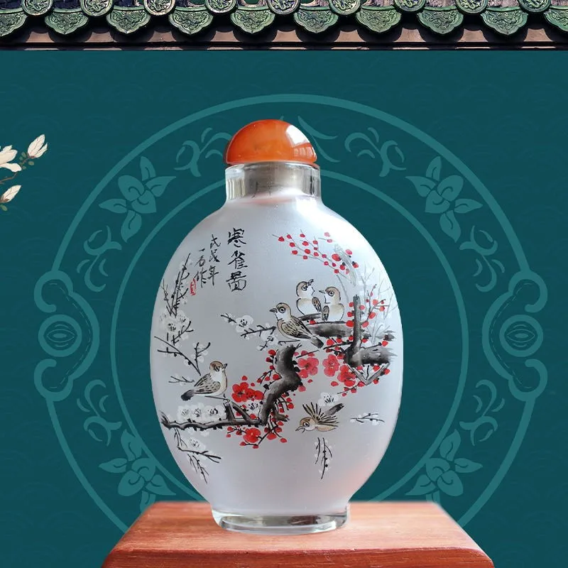 

Hengjingfang bottle painting Hengshui specialty painting snuff bottle abroad gift China non-legacy handicrafts