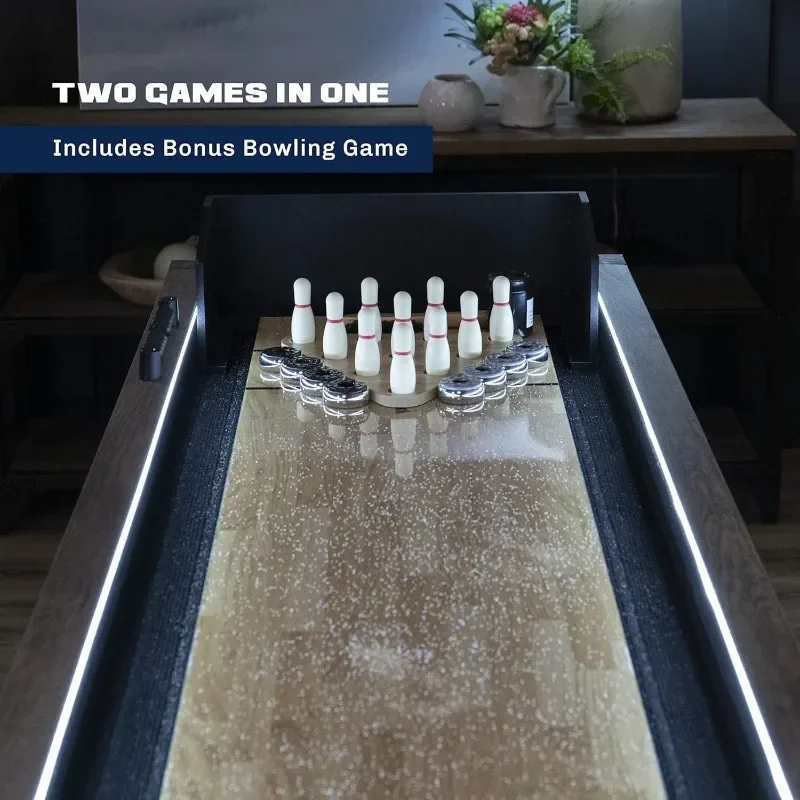 Table shuffleboard pot table, scorer with LED luminous light large shuffleboard table
