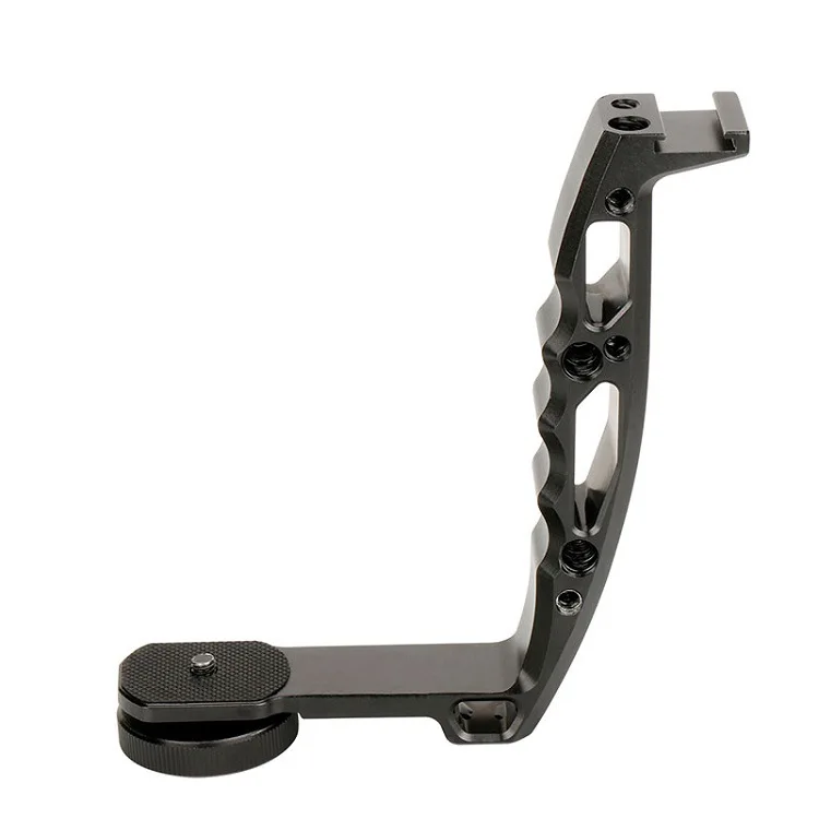 DH03 L Bracket Stabilizer Rig Camera Gimbal Stabilizer Handle Bracket Extension Arm for Underwater Camera Housing Case