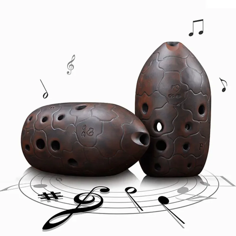 Ocarina de 10 orificios, tono Xun F, tono G, instrumento musical de flauta, buen sonido, instrumento de viento antiguo