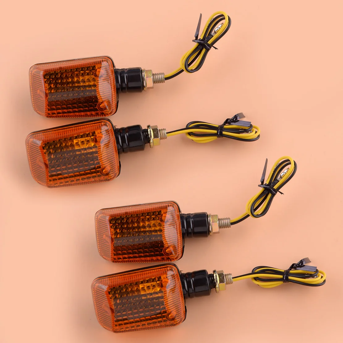 Luz de señal de giro para motocicleta, lámpara de 12V apta para Honda Nighthawk 250 650 750 Shadow VT1100 VT500 VT750 VT600 VT700 Rebel 250, 4 Uds.