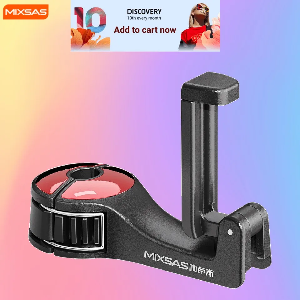 MIXSAS PC Car Back Seat Hook Hanger Hidden Bags Car Clips Holder Back Seat Headrest Organizer Bracket Car Interior Accessories