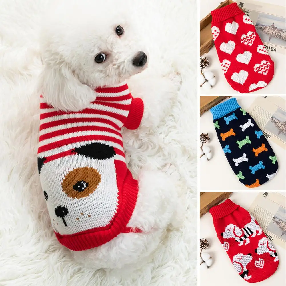 Stylish Dog Sweater Windproof Keep Warm Thickening Winter Dog Cat Two-legged Sweater Clothes