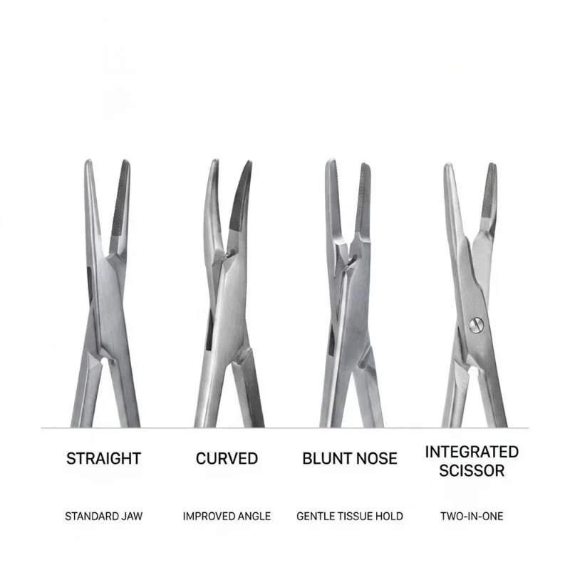 Dental Multifunctional needle holder with scissors 16cm Needle Holder Insert with Scissors Medical instrument