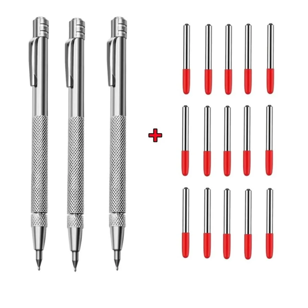 1set Precision Magnetic Scribing Pen Set Replace Needle Steel Stylus Scribing Pen Tool For Metal Glass Wood Marble Marks