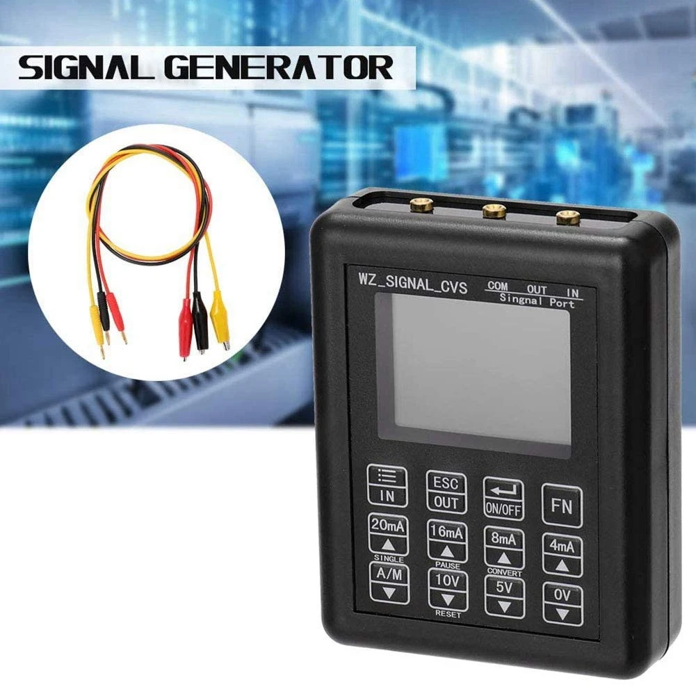 Generador de señal ajustable, calibrador de control de proceso, fuente de corriente constante, simulador de 0-20Ma, 4-20Ma, 0-10V