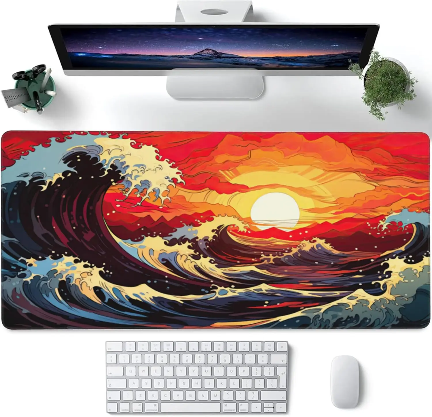 Anime Beautiful Scene Large Size Non-slip Rubber Mouse pad XXL Computer Gaming accessories Keyboard Desktop Decor Mat for Office