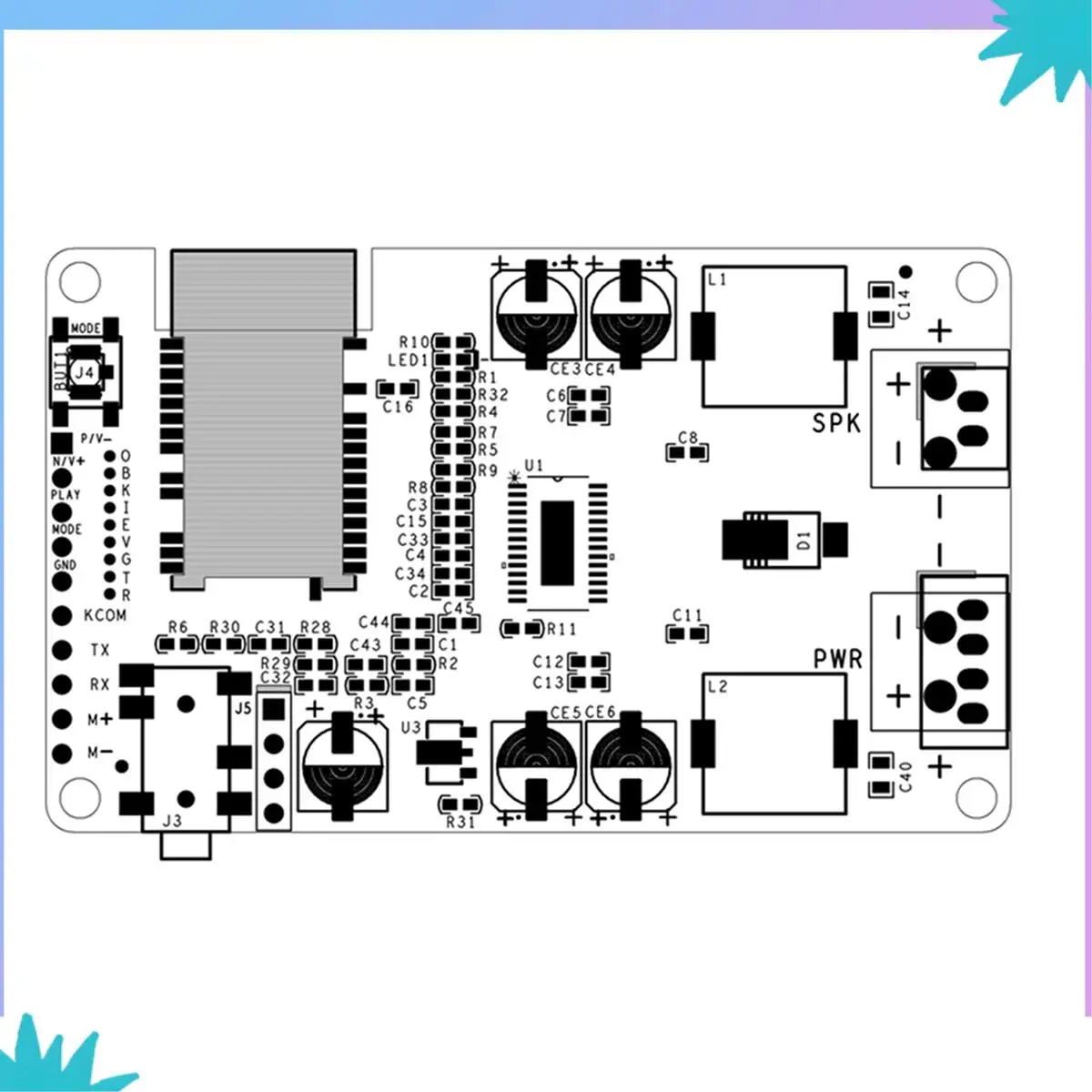 ABZW 2X TWS TPA3118 เครื่องขยายเสียงบอร์ด Amplificador AUX 30 W/20 W BK3266 5.0 ตัวรับสัญญาณบลูทูธ HY5066MTWS รองรับการโทร