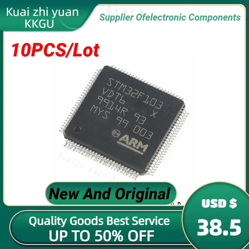 10PCS/Lot New And Original STM32F103VDT6 STM32F103VDT STM32F103VD STM32F103V IC MCU Chip LQFP100 Chipset Quality Goods