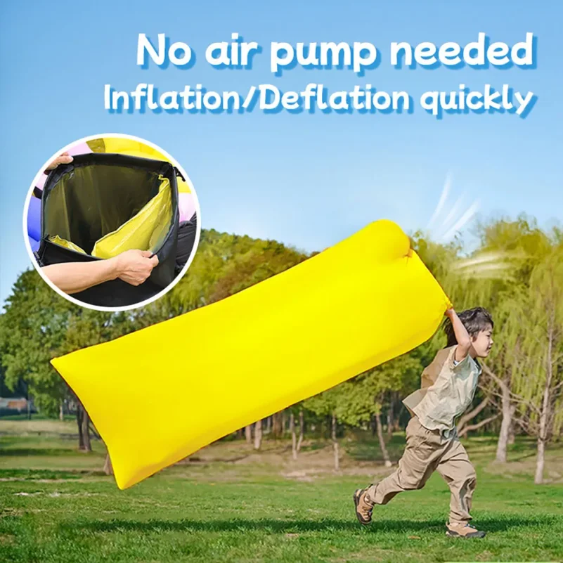 Multi‑Color Portable Lazy Infl - Outdoor Camping Sleeping Bag ulasan dan harga