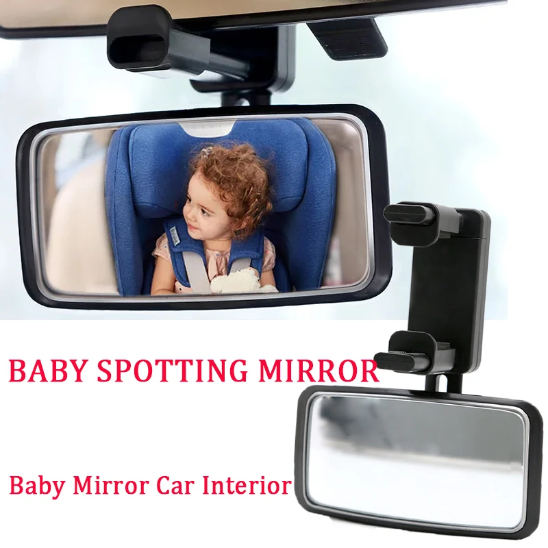 

New Baby Mirror Car Interior Rear View Mirror Clip Rear Facing Mirrors Angle Adjustable Auto Safety Driving Kids Baby Monitor