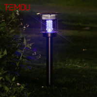 TEMOU Outdoor Solar Mosquito Killer Lamp LED Waterproof IP65 Professional Insect Kill Lawn Light Portable for Courtyard Garden