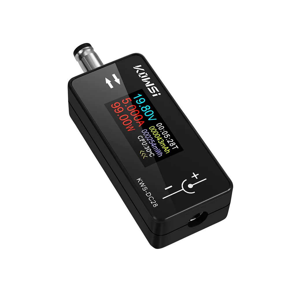 تيار مستمر 4 ~ 30 فولت 0 ~ 12A الجهد مقياس التيار الكهربائي السلطة متر 0.96 بوصة TFT HD شاشة ديجيتال تيار مستمر 5.5*2.5 واجهة تستر عدة إلكترونية