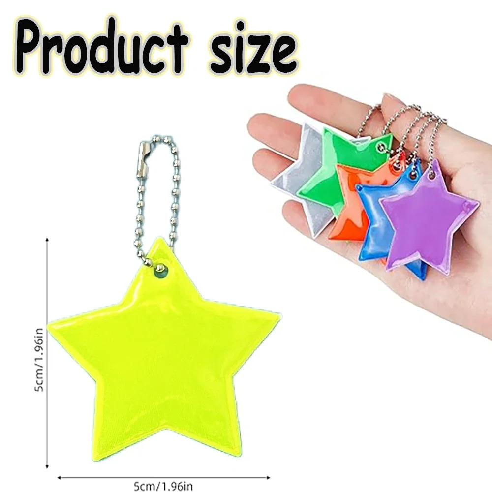 20/40PCS Five-pointed Star Outdoor Sports Key Chain, Suitable for Bag Luggage Box Pendants