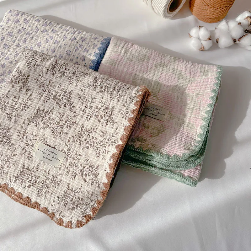 Cotton Printing Baby Blanket Anti-shock Breathable Newborn Hooded Swaddle Wrap Cartoon Envelope Sleep Sacks Bedding Blanket