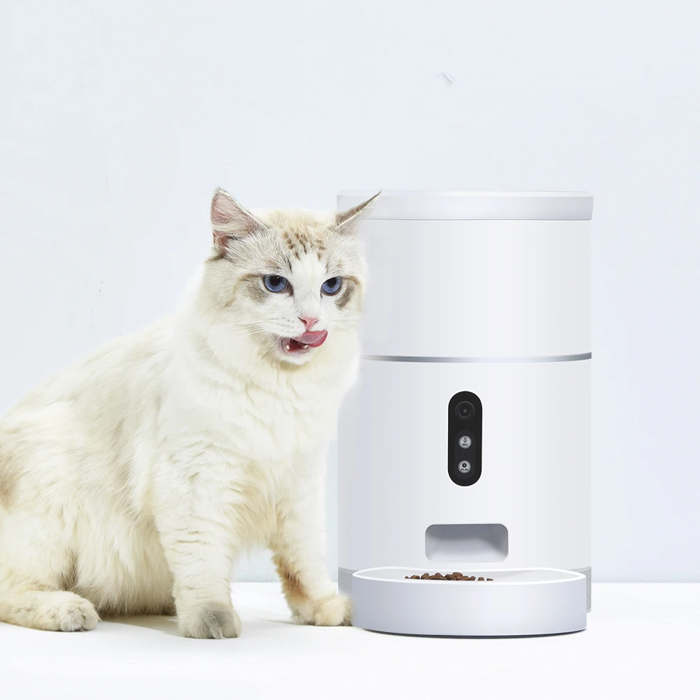 

Remote phone control automatic durable smart high quality WIFI pet cat feeder