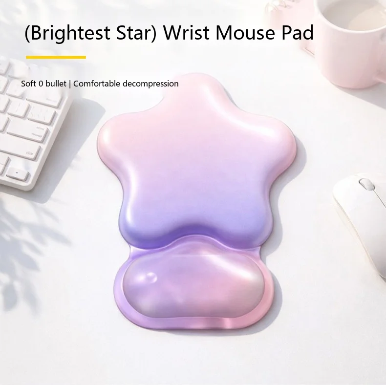 Farbverlauf-Silikon-Handgelenkauflage Mauspad Ergonomische Schreibtischunterlage für Büro und Gaming 31 Traumhafte Farboptionen – Detail 14