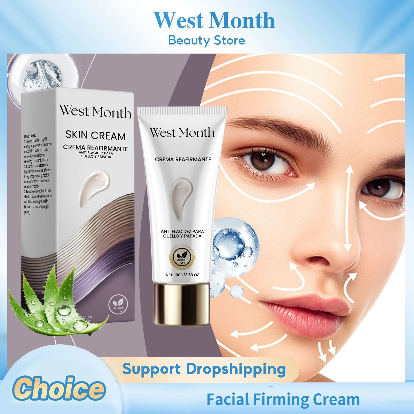 

Facial Firming Cream Deep Hydration Lifting Reduces Wrinkles Improve Uneven Skin Tone Improve Elasticity Facial Smoothing Cream