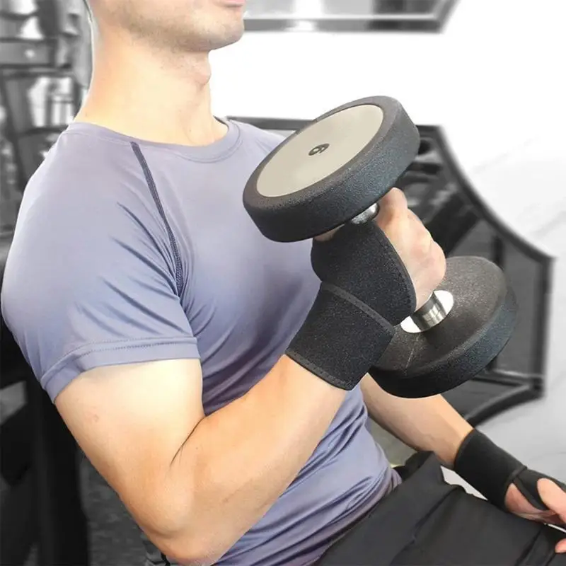 

R6FE Sports Wristband Adjustable Wrist Support Brace Injury Wrist Wrap Wristband Bandages Strap Gym Safety Wrist Protector