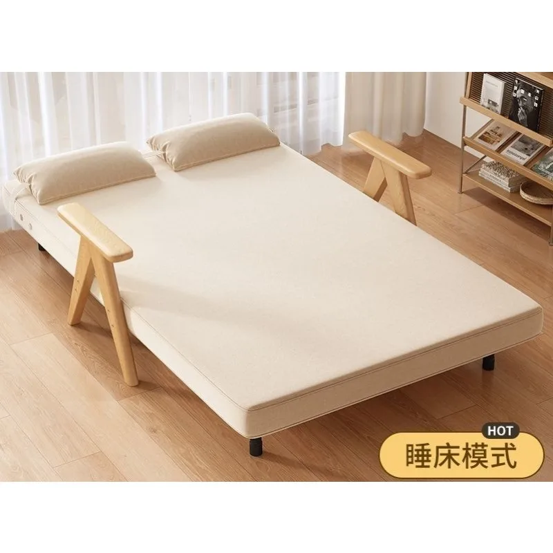 Single folding bed multifunctional lazy sofa reclining and sleeping foldable new lunch break bed folding sofa bed
