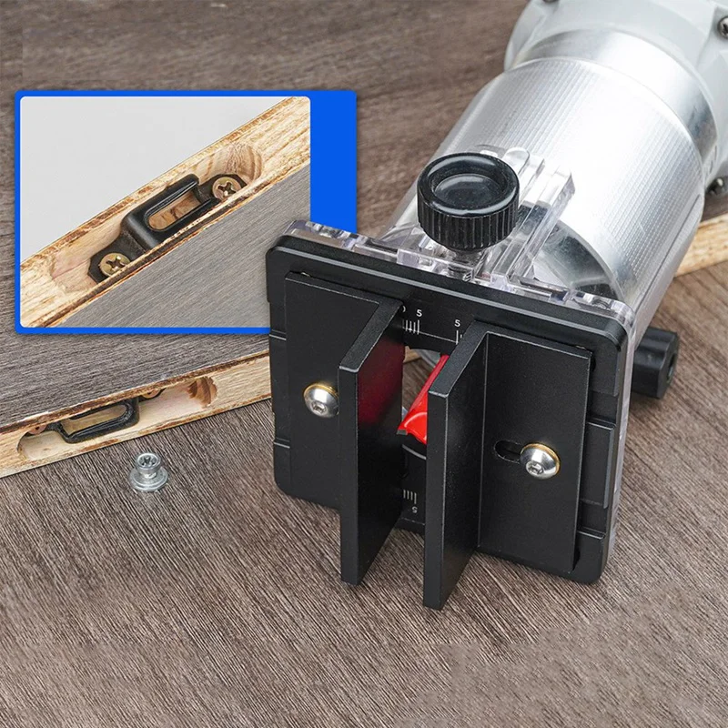 Localisateur de poinçon fendu pour machine à découper, attaches invisibles, panneau de planche Chi, garde-robe, support rapide, 2 en 1, 65mm
