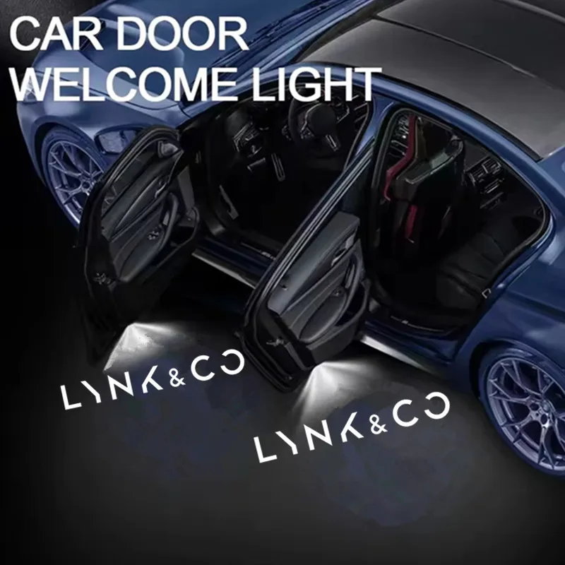 

2PCS HD LED Car Door logo Projector Lamps Welcome Light For Lynk&Co 01 02 03 05 09 2017-NOW