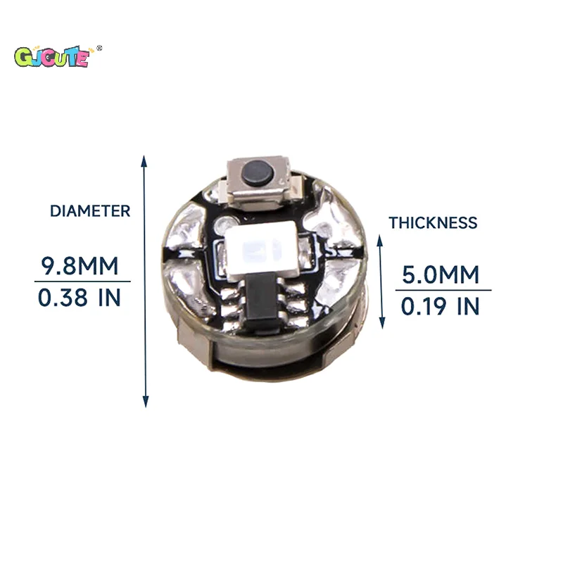 Wireless LED Model Light With Batteries Press-button Style Miniature Led Lamp For DIY Model Making Robots/Cars/House Decoration