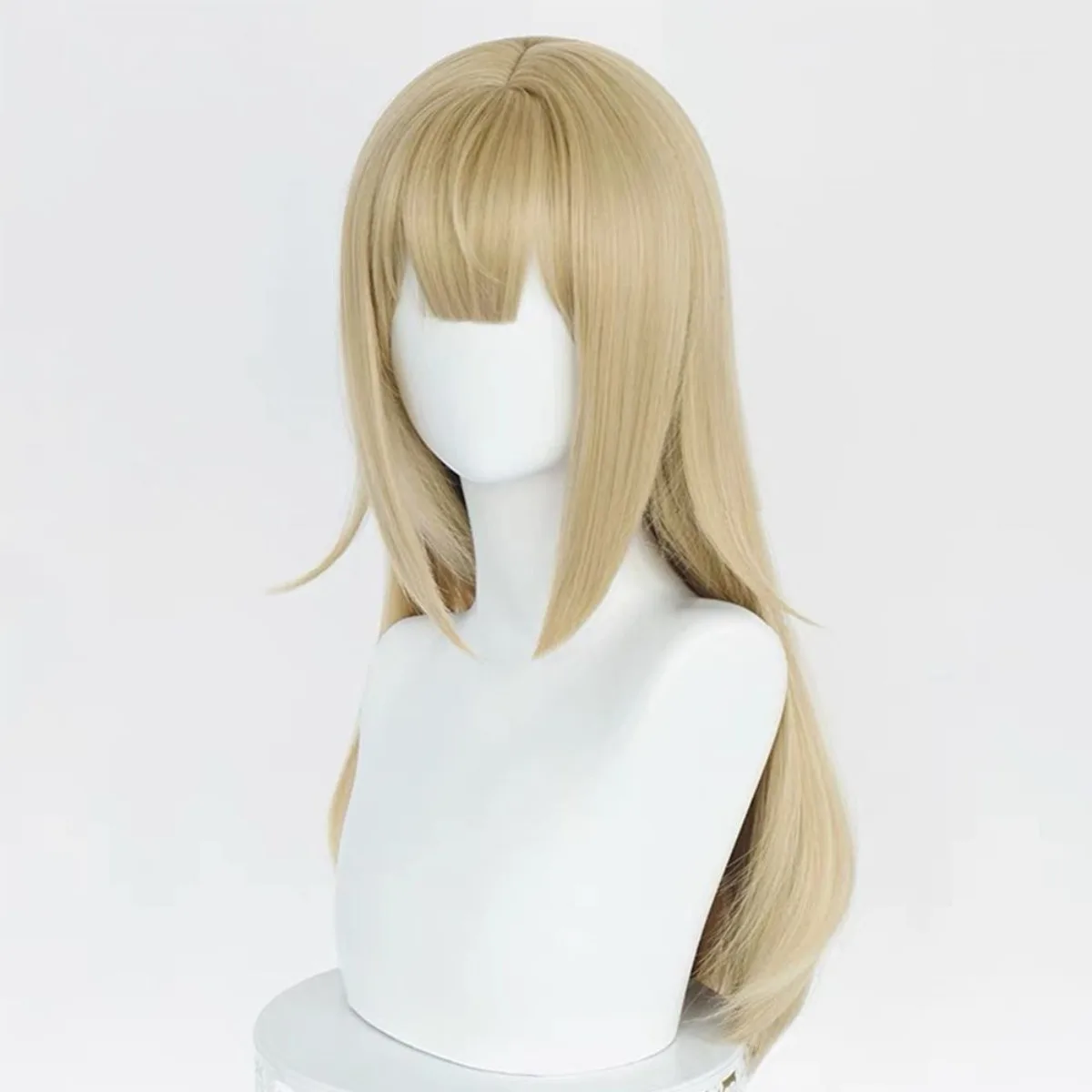 Peruka do cosplayu Huang Dou Fen z hyperrealistyczną skórą głowy |   Włókno odporne na ciepło dla naturalnego wyglądu