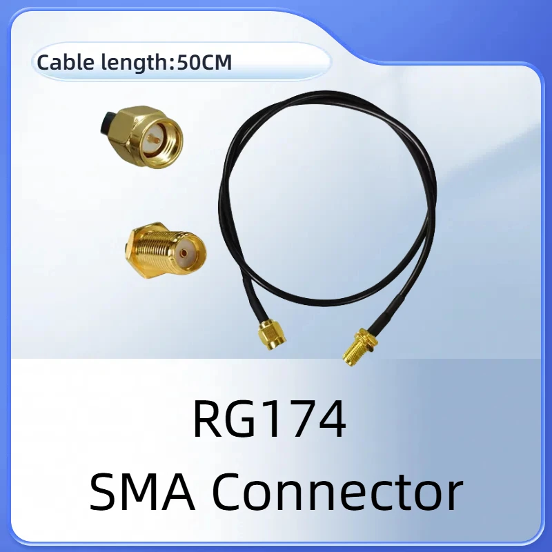 

Gws 10pcs wholesale coaxial SMA Male to Female Antenna cable Plug Connector Pigtail Coaxial Jumper Extension RG174 customizable