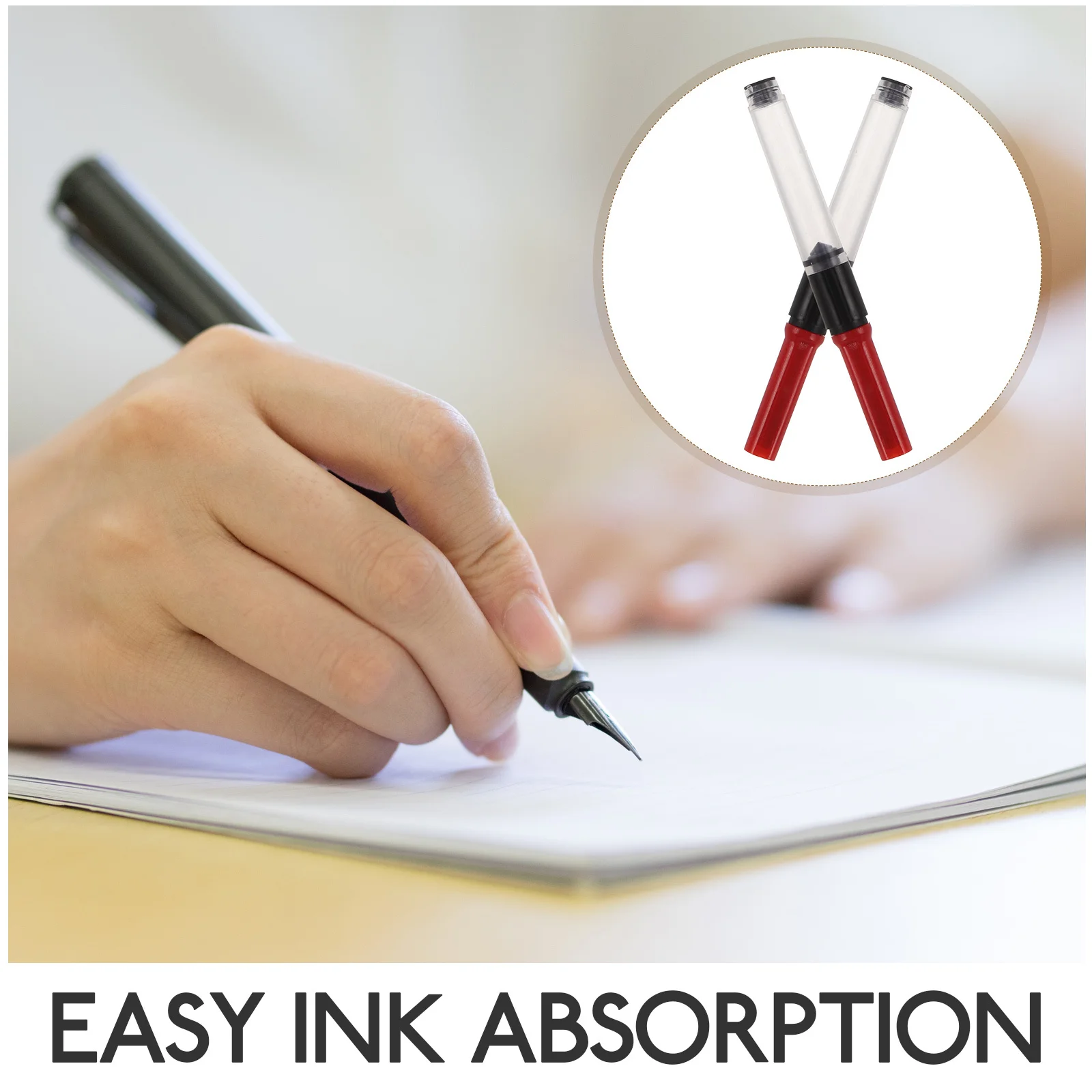 100 шт. конвертер чернил для перьевых ручек, механизм пружинного наполнителя, без перелива, точный игольчатый аппликатор, совместимый, многоразовый