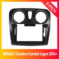 Cadre de fascias d'autoradio pour RENAULT Sandero, Symdockers Logan 2014 +, panneau de boîte Canbus, installation de carte Prada, garniture de câble d'alimentation, 9 pouces