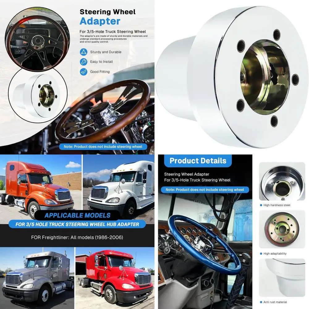 

Steering Wheel Adapter 3/5 Hole Truck Steering Wheel Adapter FOR Freightliner: All models (1986-2006) -4.1in-2503