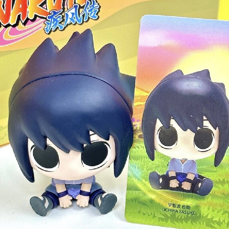 Подлинная сидячая серия Наруто Шиппуден, слепая коробка Наруто, модная игра, кукла ручной работы, сюрприз, настольный автомобиль, украшение, подарки на день рождения