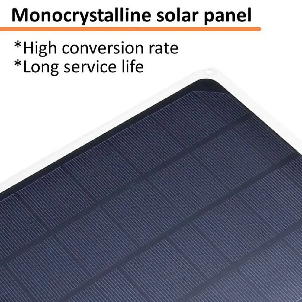 20W 12V Solar Panel Kit with USB Output High Efficiency Solar Charger Panel Versatile Power Source Durable