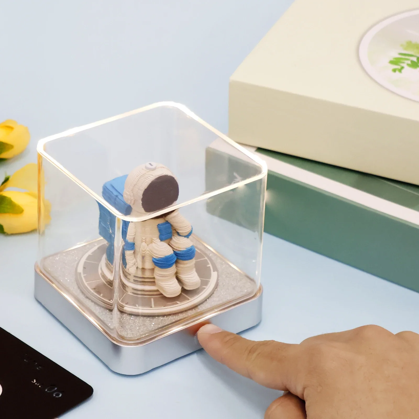 ثلاثية الأبعاد الفن التقويم مذكرة الوسادة 2026 الإبداعية المسيل للدموع بعيدا ثلاثية الأبعاد أجندة مكتبية / المفكرة مع/لا مصباح ليد غير لاصقة ورقة نحت المفكرة ديكور #2