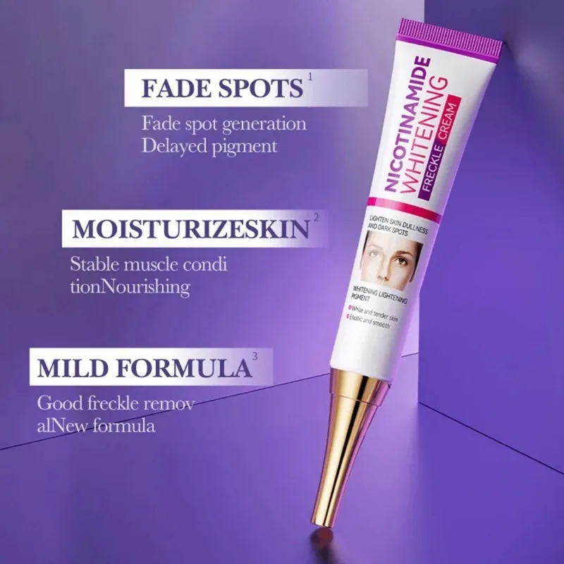 Łagodny niacynamid rozjaśniający krem Melasma skutecznie znikający krem wybielający z melaniny usuń ciemny pigment nawilżająca pielęgnacja skóry