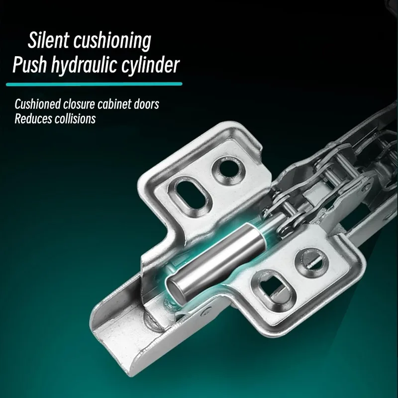 1 Pair Kitchen Cabinet Hinges (2PCS), 175° Full Overlay Soft-Close Hinges for Lazy Susan, Corner, Hidden & Folding Doors