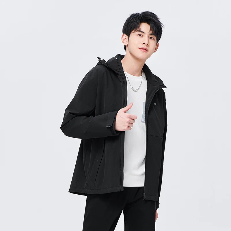 Semir Men Jacket Autumn New Urban Drawstring Hooded Functional Three-proof Technology Commuting Travel Top Jacket for Men