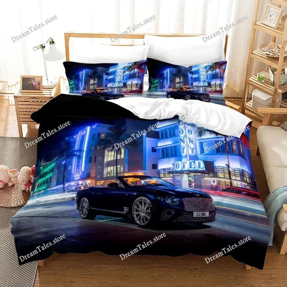

Cartoon Race Car Quilt Cover for Decorating Bedrooms, 3D Digital Printing, Cartoon Car Bedding Set Gifts for Children Boys